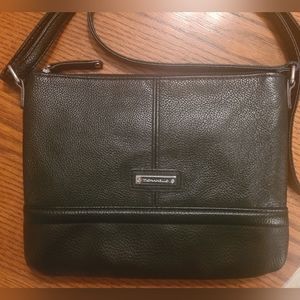 Tignanello | Crossbody Bag, Leather-Blend (Black)